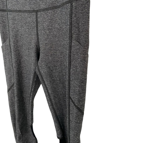 Lululemon Pace Rival Crop Leggings Heathered Black / Gray in Sz 4 with Pockets - Picture 7 of 16